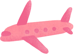 pink plane